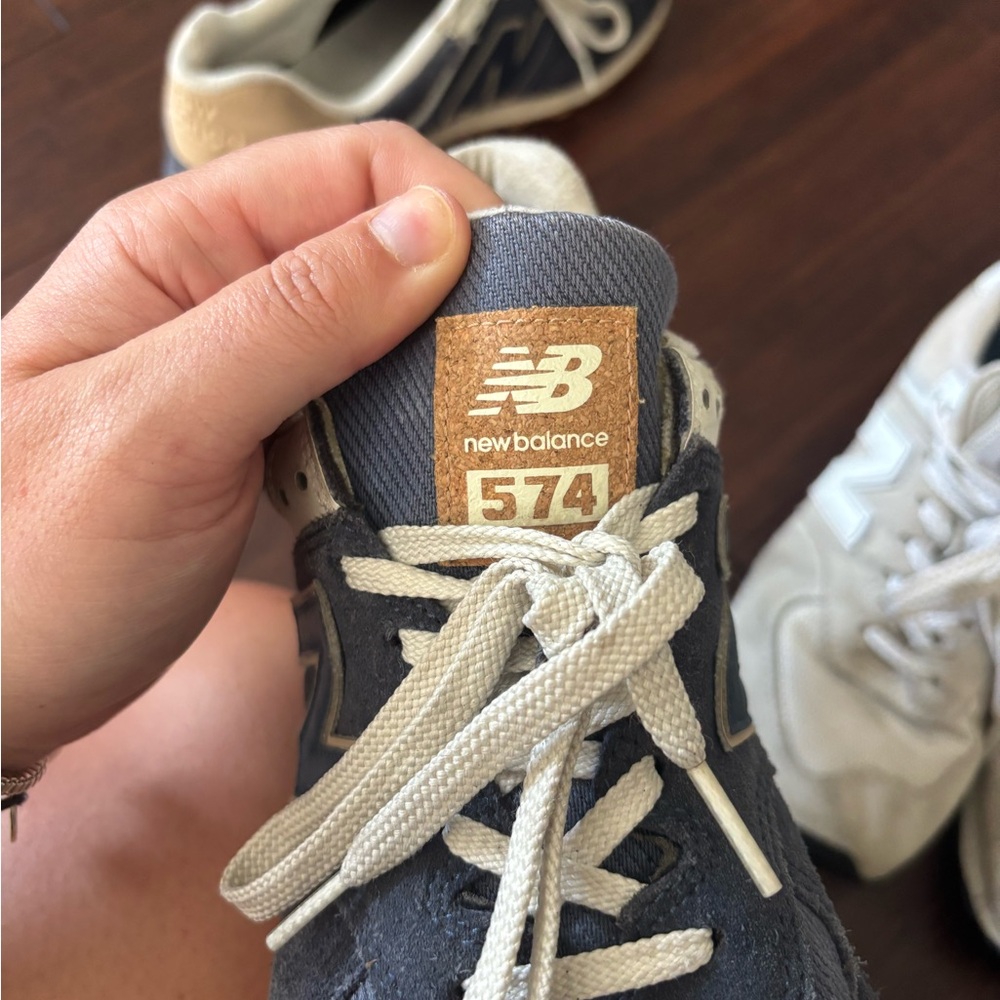 New Balance 574- Blue and White